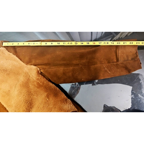 RARE Robert Lewis Vintage 70s Grizzly Shearling Jacket Suede Leather Men’s Size - Picture 15 of 15